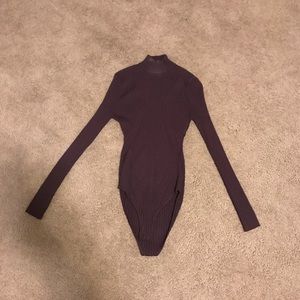 Long sleeve turtle neck body suit